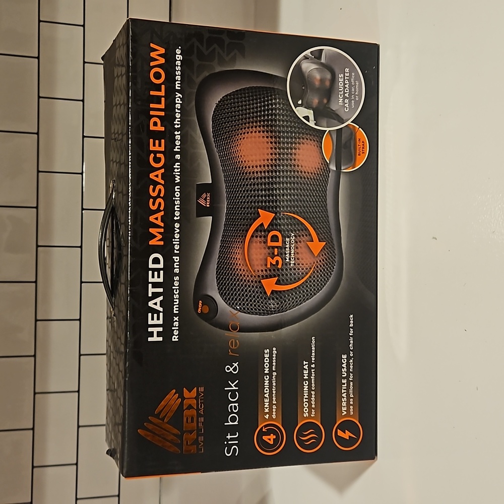 Heated massage pillow